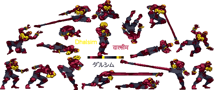 Dhalsim - dark red